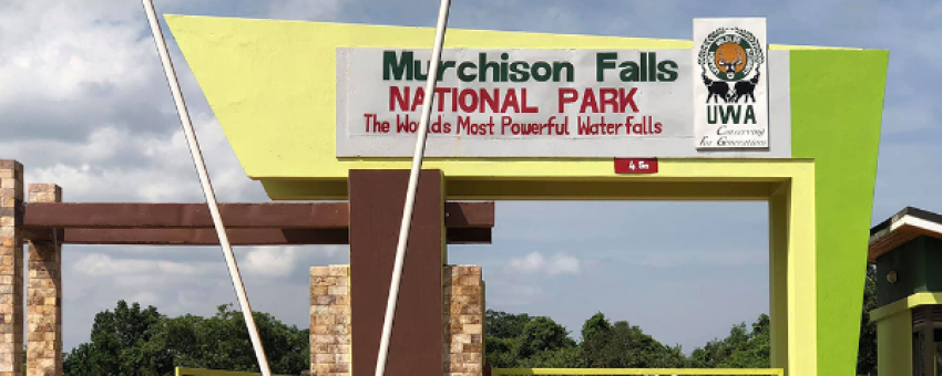 Murchison National Park entry gate - UWA