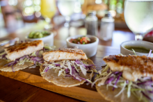 Fish Tacos at Hotel Capitán Suizo's Restaurant - Hotel Capitán Suizo