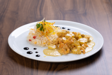 Crevettes curry ananas - copyright