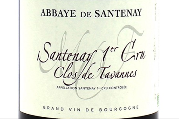 Vin rouge Bourgogne - Abbaye de Santenay Clos de Tavannes 1er cru 2017 - Caves Raffaults