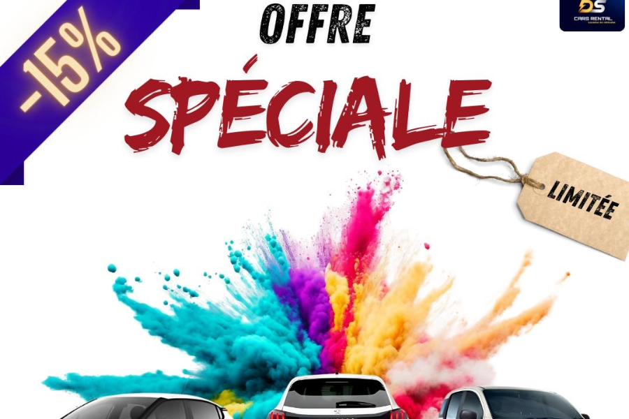 Offre exceptionnelle : -15% de réduction, à saisir rapidement ! - https://www.dscarsrental.fr/