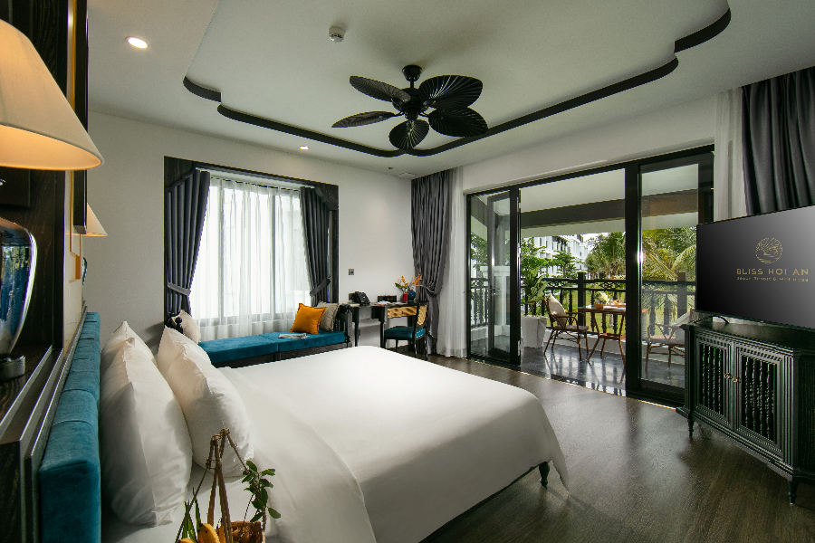 Chambre d'indochine villa - Bliss Hoi An Beach Resort & Wellness - blisshoian indochine chambre