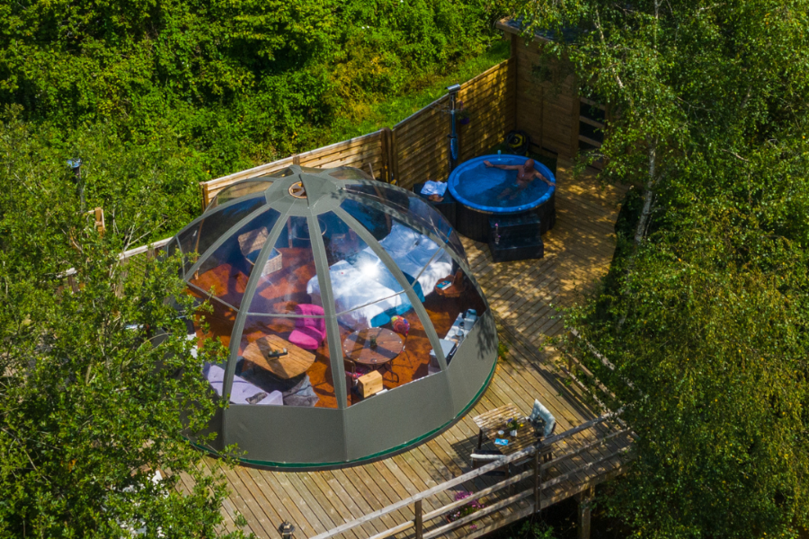 Bulle SPA avec jacuzzi privatif - Domaine Rêves Étoilés