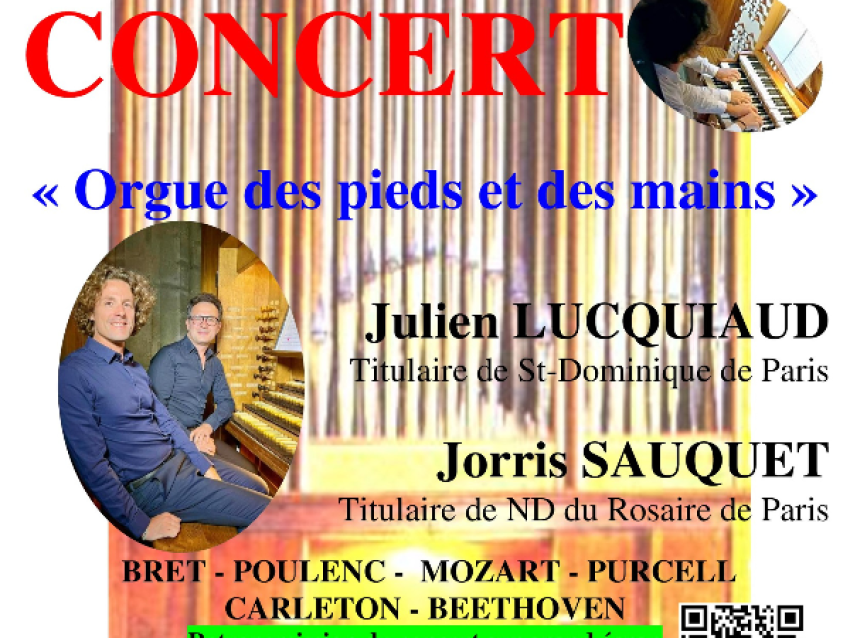 Concert orgue des pieds et des mains