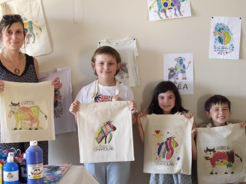 atelier déco artistique pour les enfants - La Maison du Charolais