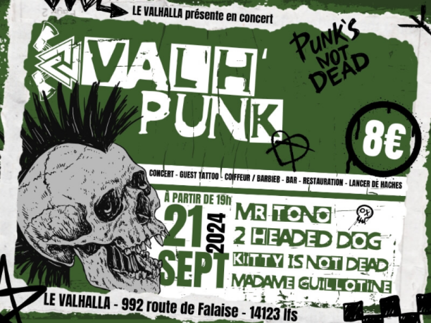 VALH'PUNK | Mr Tono x Kitty is Not Dead x Madame Guillotine x 2 Headed Dog - Le Valhalla