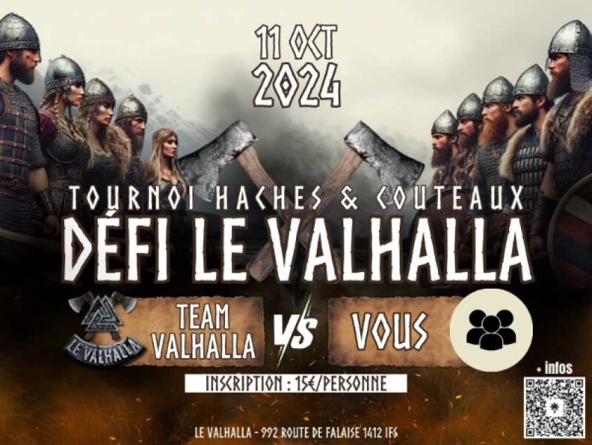 DÉFI LE VALHALLA ! - Tournoi lancer de haches & couteaux - Le Valhalla