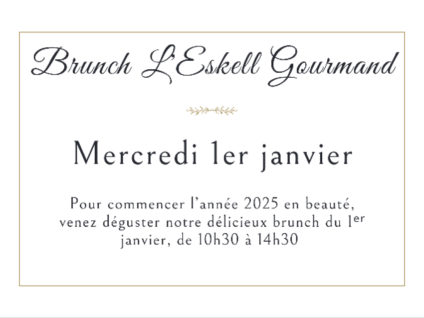 Brunch du 1er janvier à l'Eskell - L'Eskell