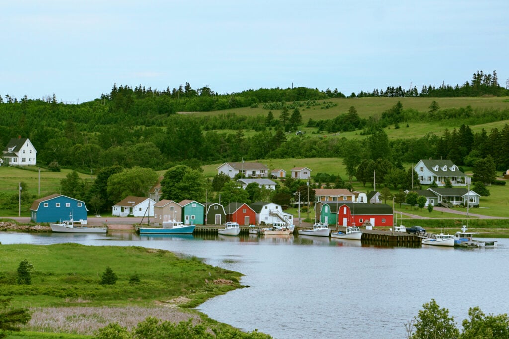 Village de pêcheurs sur l'île du Prince Édouard