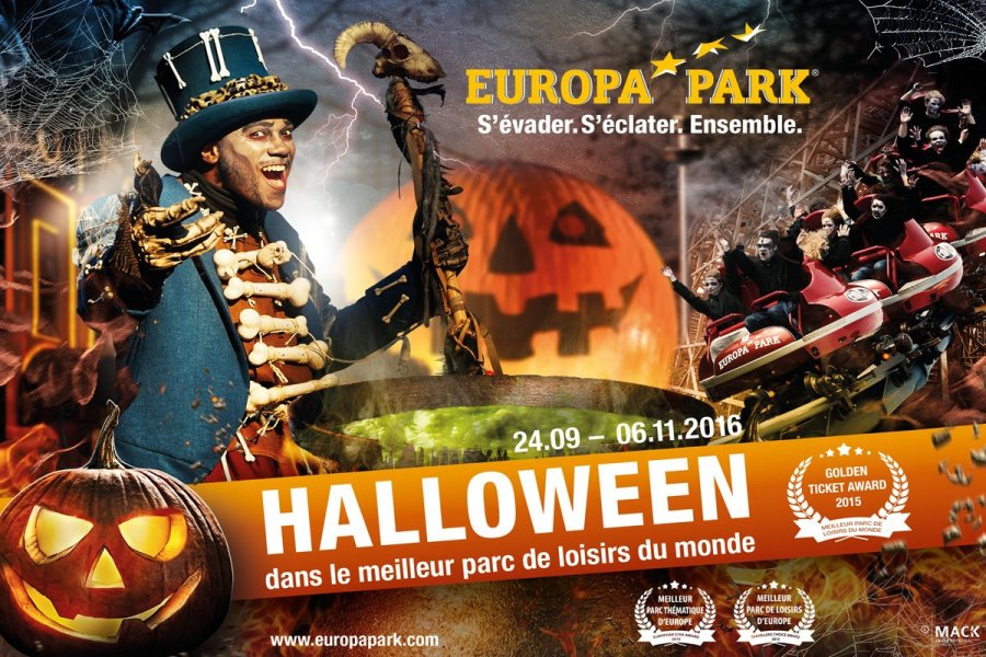 Europa-Park aux couleurs d'Halloween.