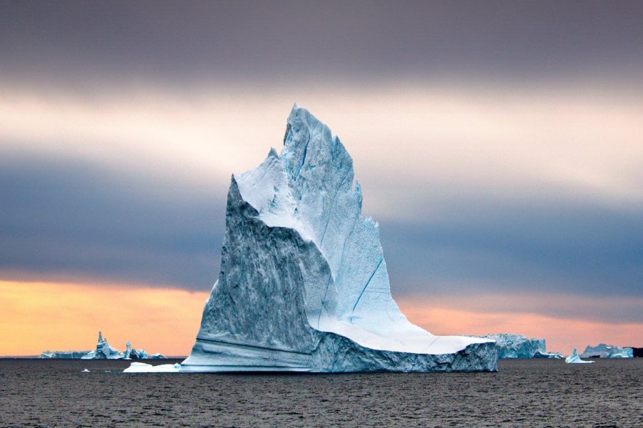 Photo d'un Iceberg, une des oeuvres du festival.