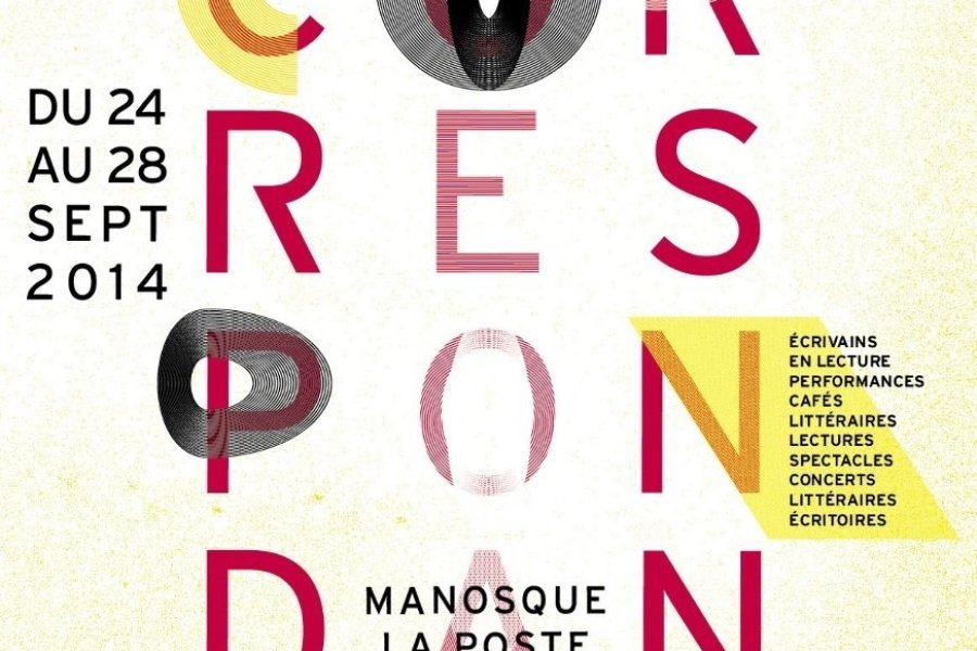 L'affiche des Correspondances de Manosque 2014.