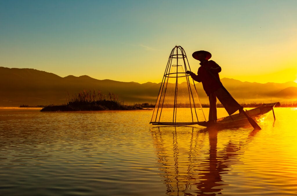 Pêcheur sur le lac Inle