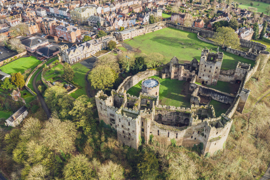 Vue aérienne de Ludlow