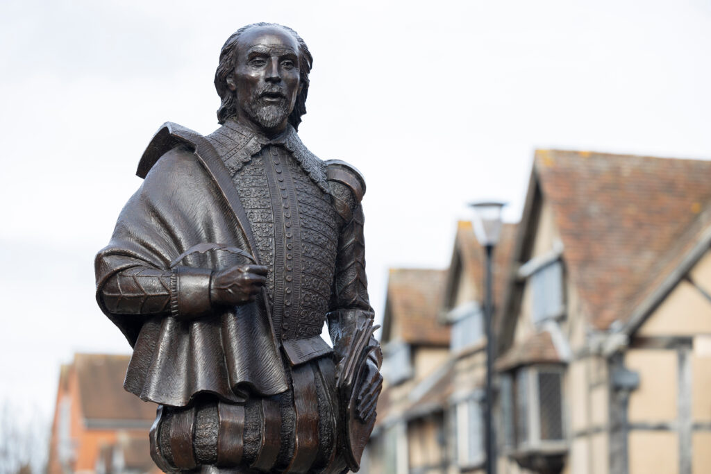 Statue de William Shakespeare à Stratford-upon-Avon 