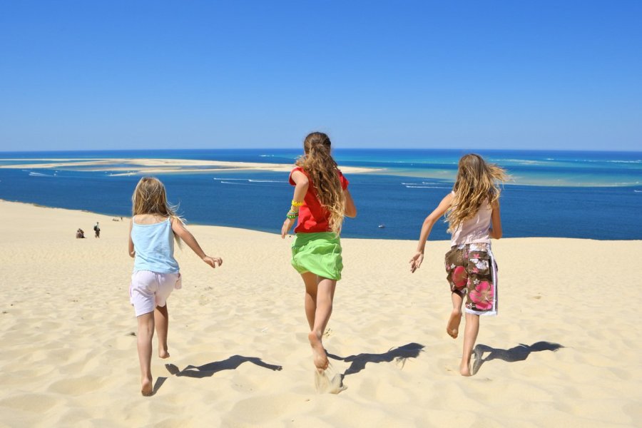 Enfants sur la dune du Pilat