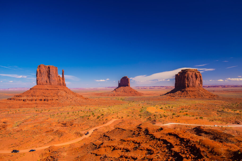 Vue sur Monument Valley, un des plus beaux parcs nationaux aux Etats-Unis