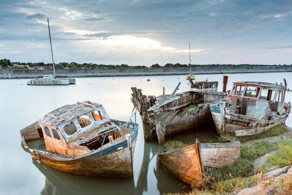 Le cimetière des bateaux de Noirmoutier 