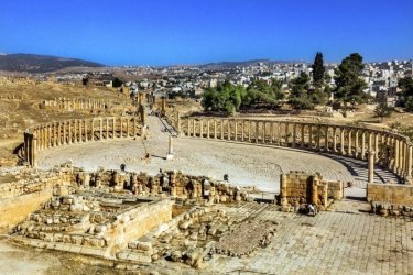 Place ovale, Jerash.