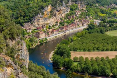 La Roque-Gageac en France.