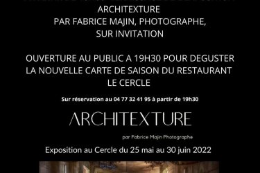 Affiche vernissage Fabrice mazin Photographe
