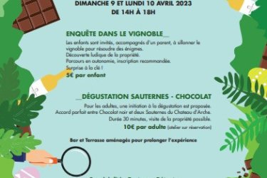 Pâques au Château d’Arche, venez partager un moment de convivialité en famille ou en amis!