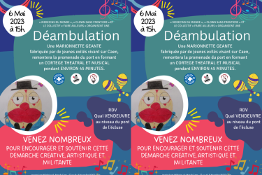 Déambulation d'une marionnette géante