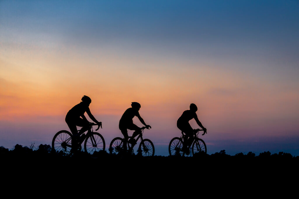 Groupe de cyclistes