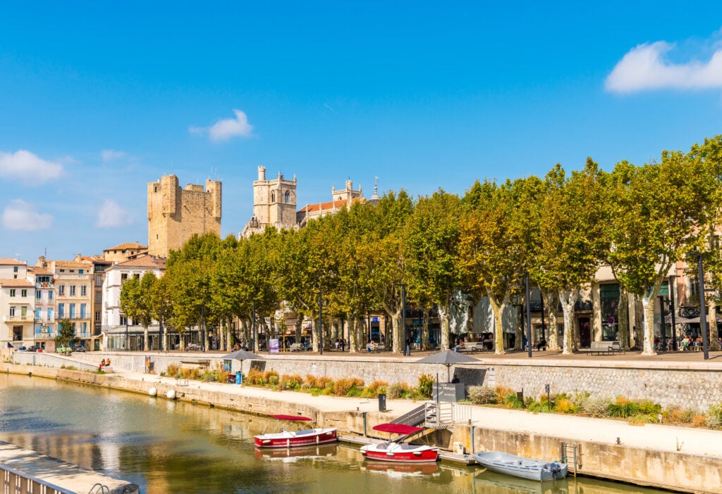 Canal de la Robine à Narbonne dans l'Aude 
