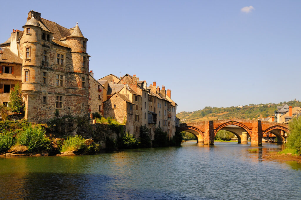 Le village d'Espalion dans l'Aveyron 