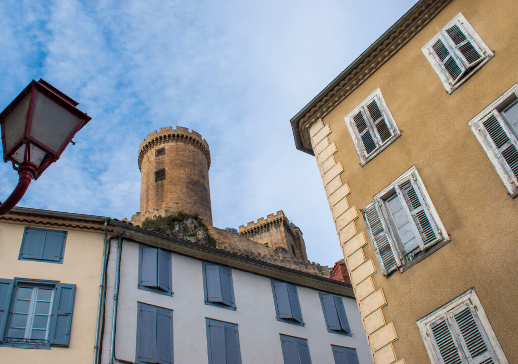 La tour ronde du château de Foix, Ariège