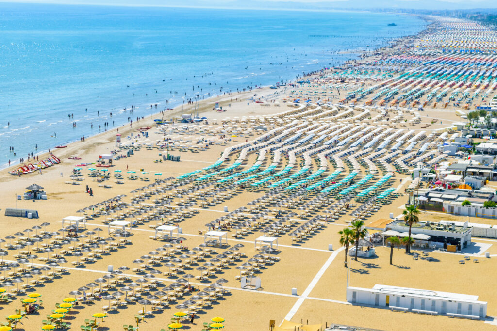 Vue panoramique sur Rimini