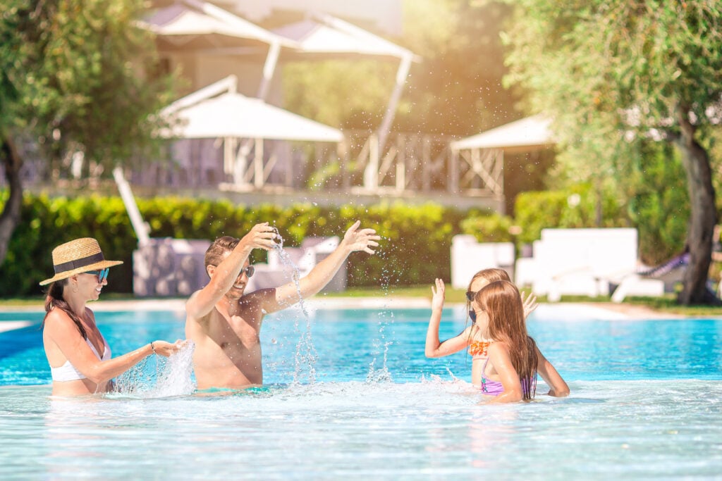 Vacances à la piscine