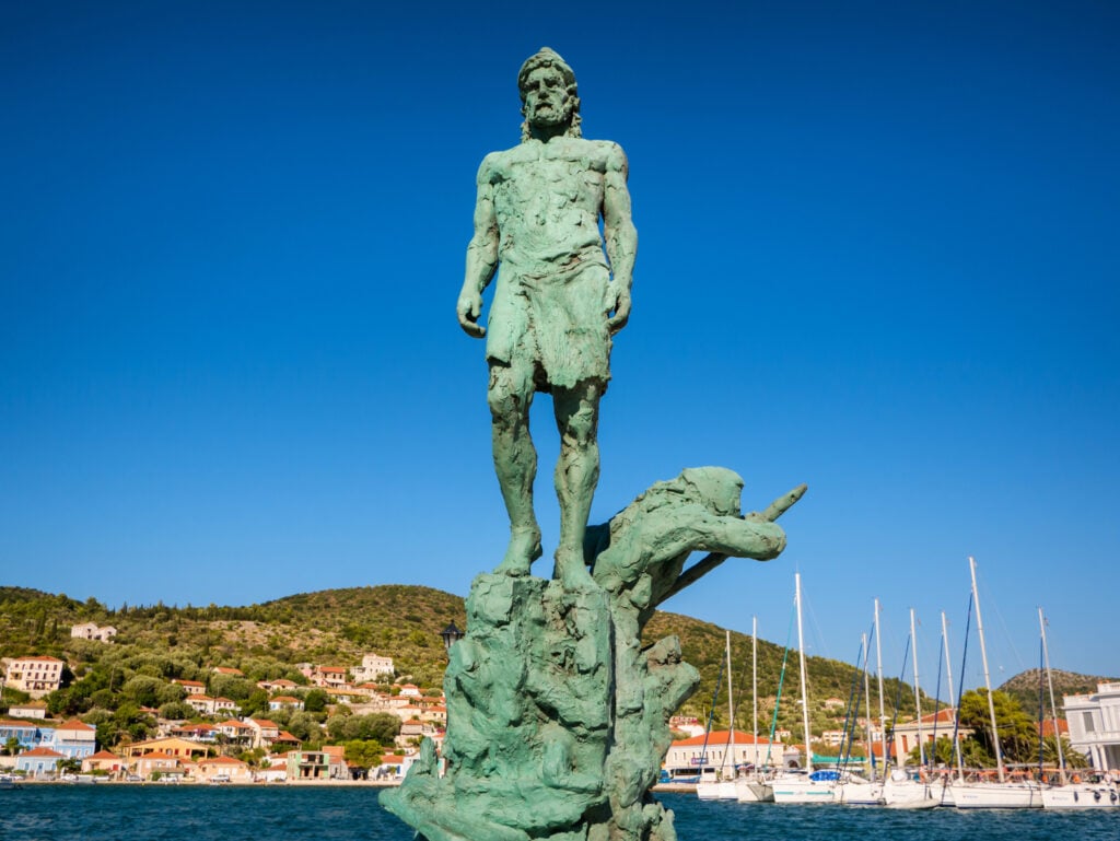 Statue d'Ulysse à Ithaque