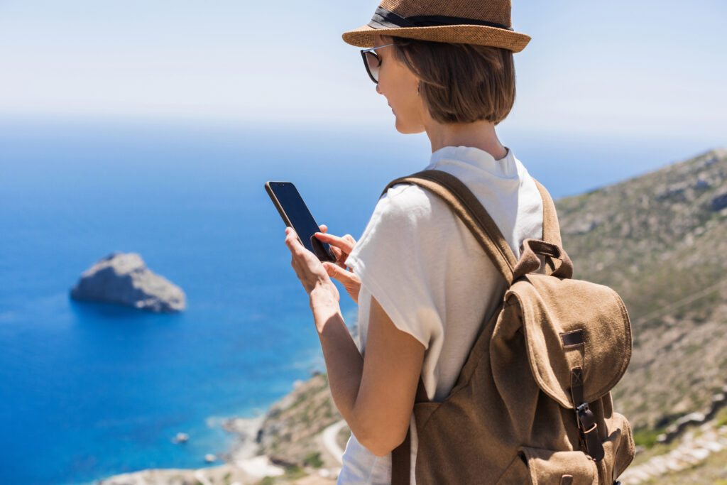 Touriste en Grèce