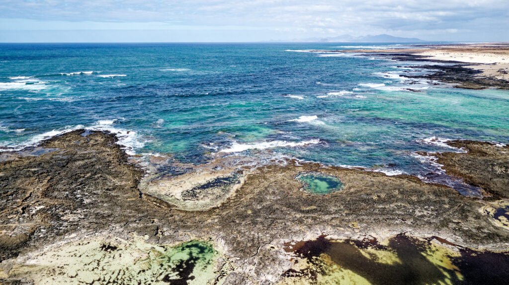 Natural tidal pools of The Playa de los Charcos beach - Fuerteventura 