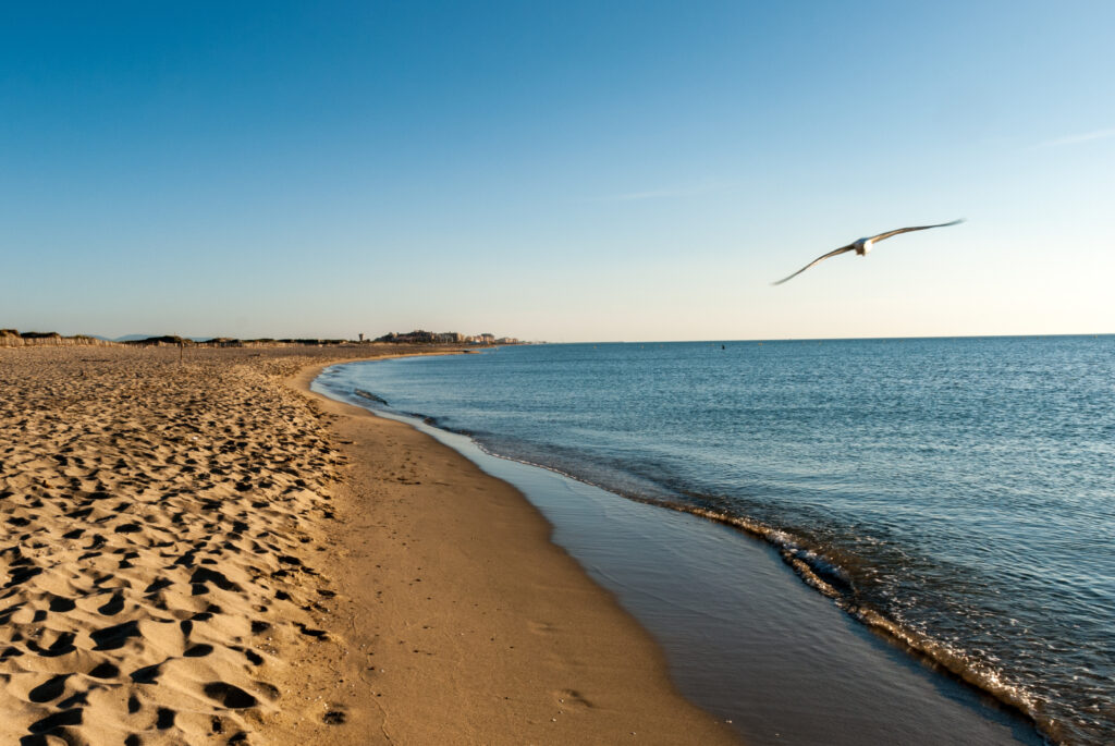 La Plage Sud de Canet en Roussillon, Perpignan, France