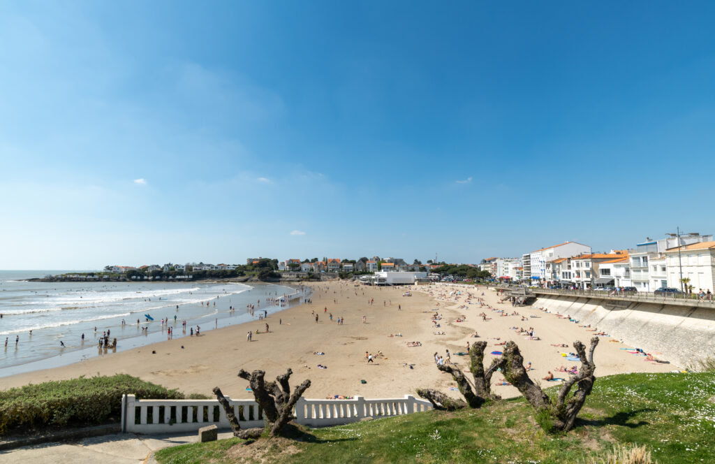 La plage de Pontaillac à Royan