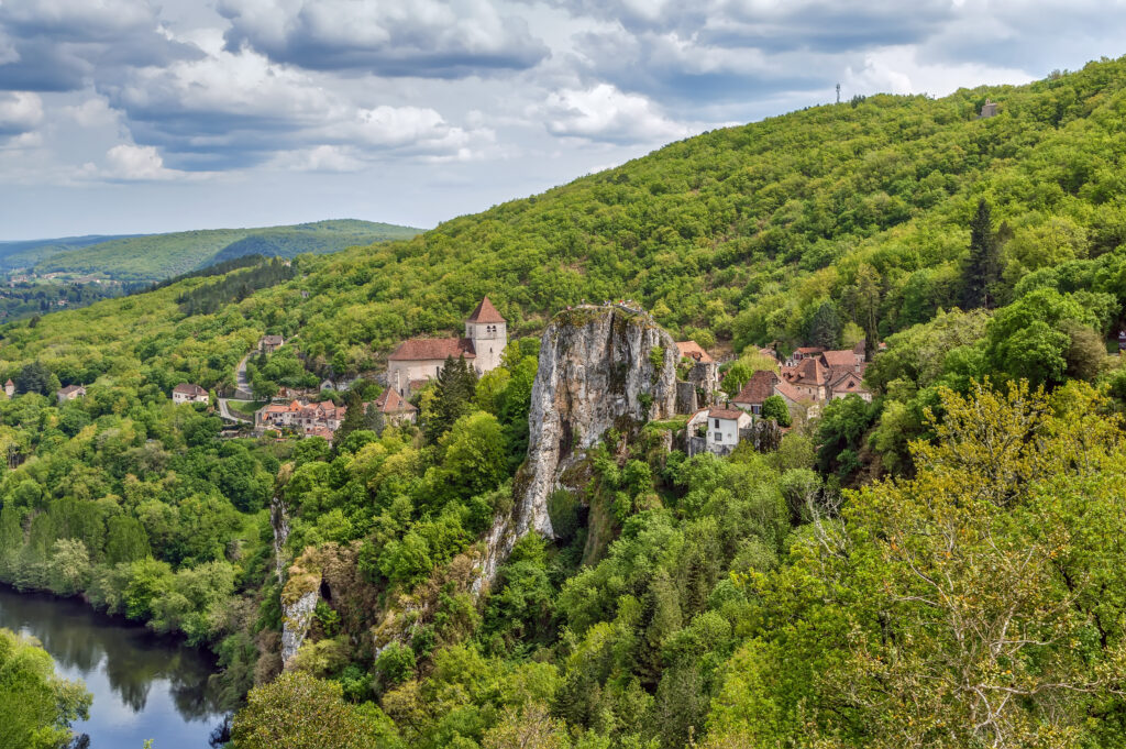 Vue sur Saint-Cirq-Lapopie 