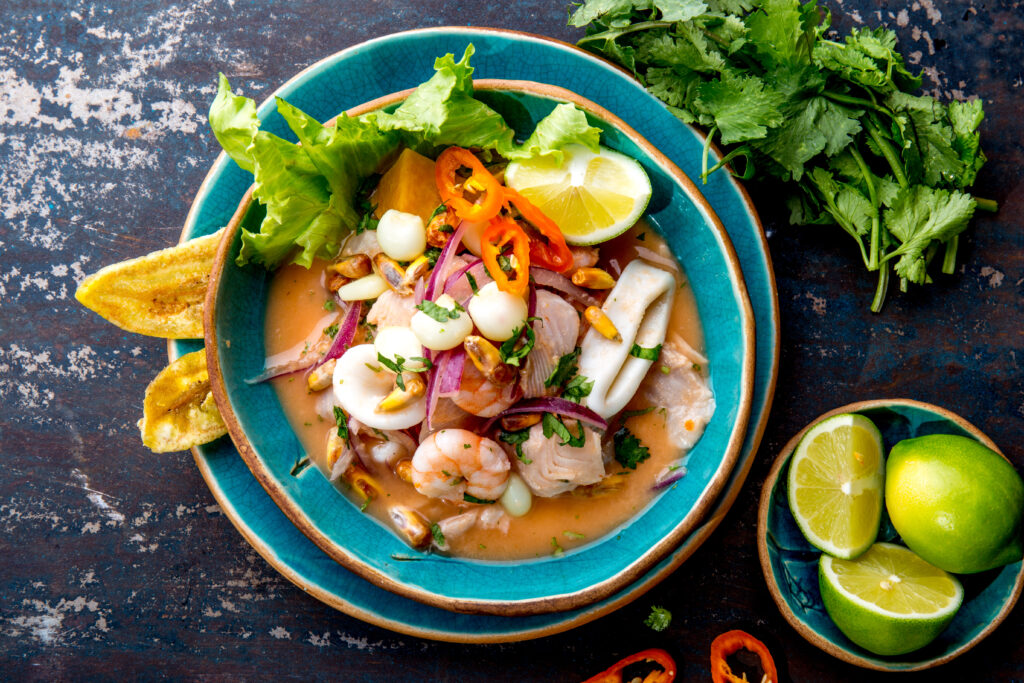 Plat de ceviche