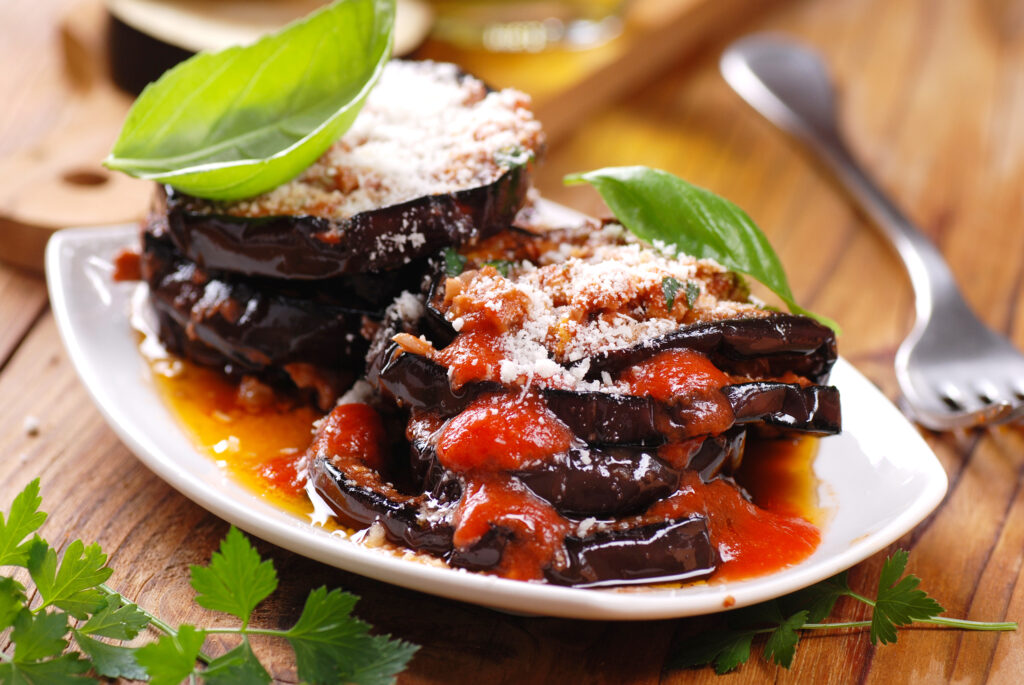 Aubergines à la parmigiana