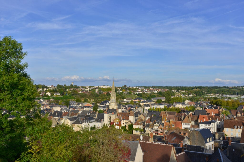 Vue panoramique sur argenton sur creuse 