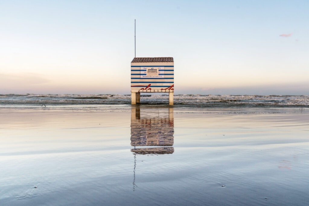 Cabane sur la plage de Gruissan