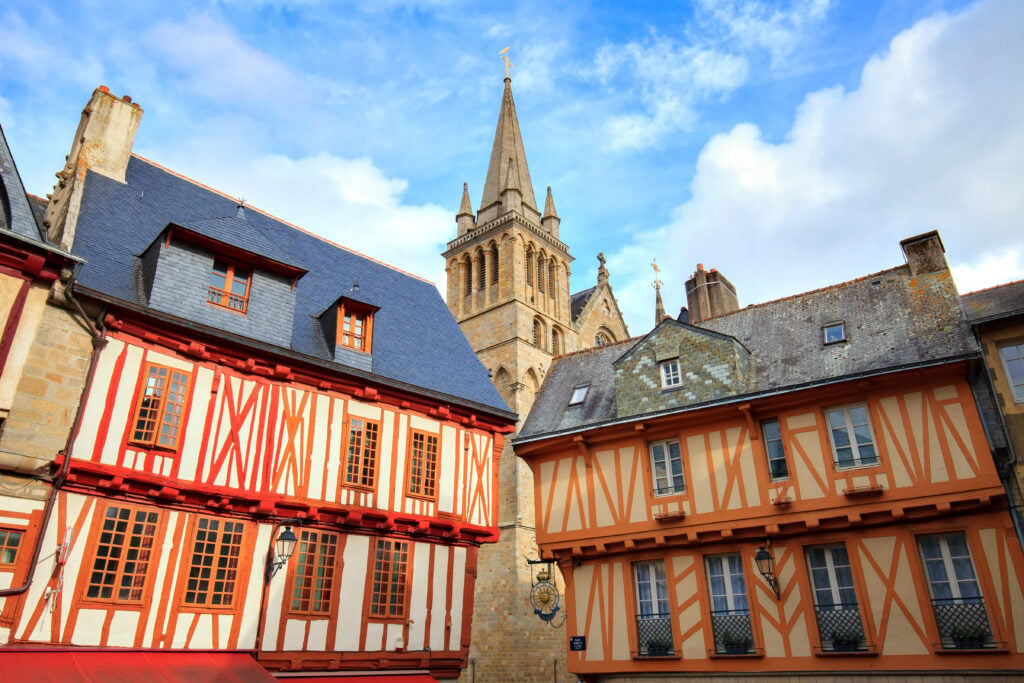 Maisons à colombages dans les rues de Vannes