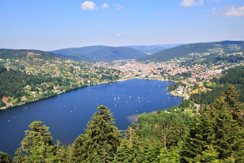 Lac de Gérardmer, depuis l'observatoire des Mérelles