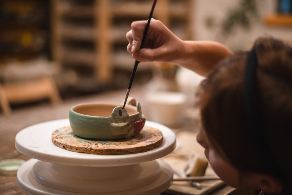 Une fabrique de poterie