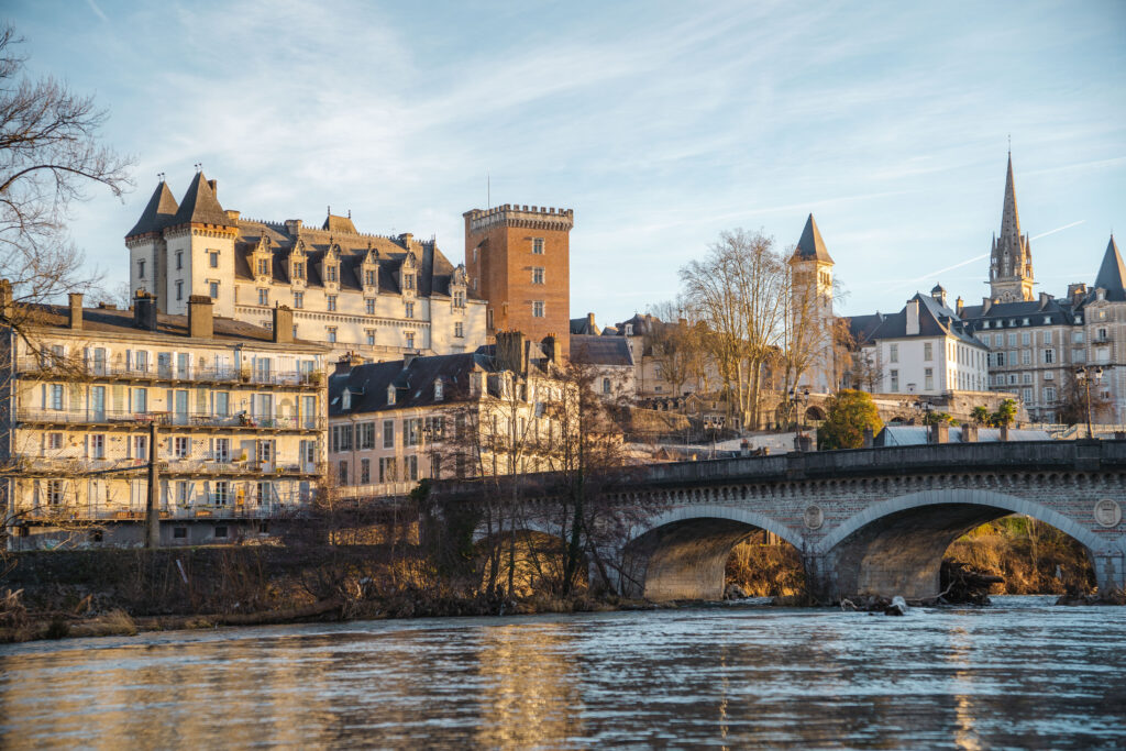 Vue sur Pau et son château