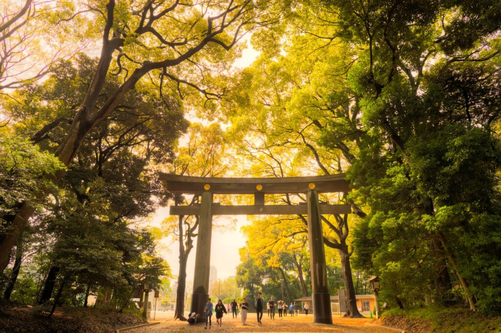 Porte d'entrée du Meiji-jingu