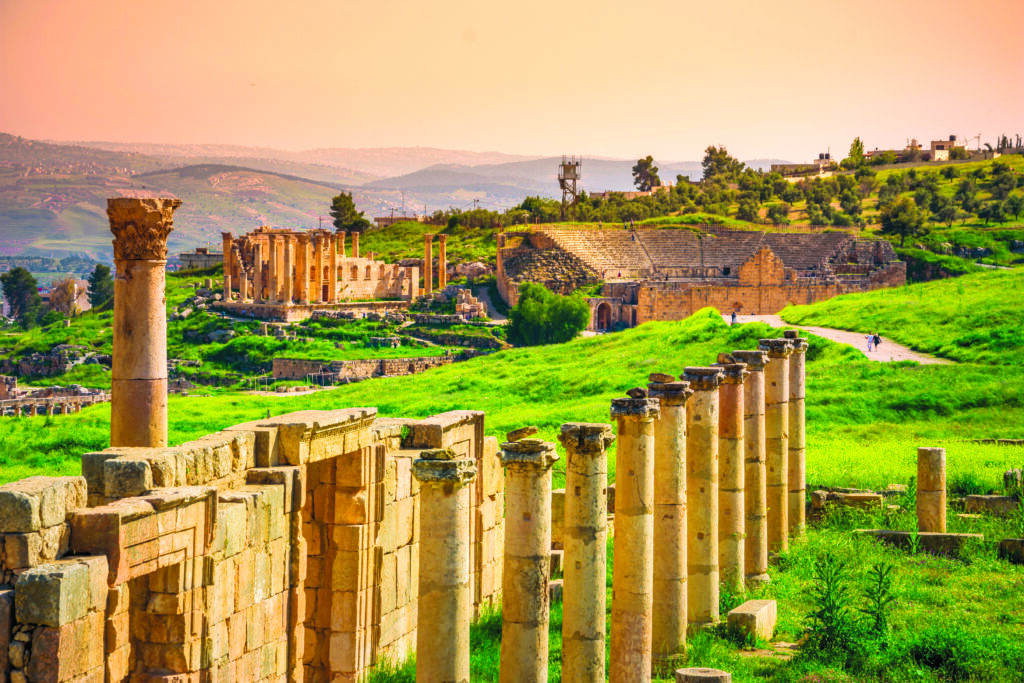 Ruines antiques et romaines de Jerash.