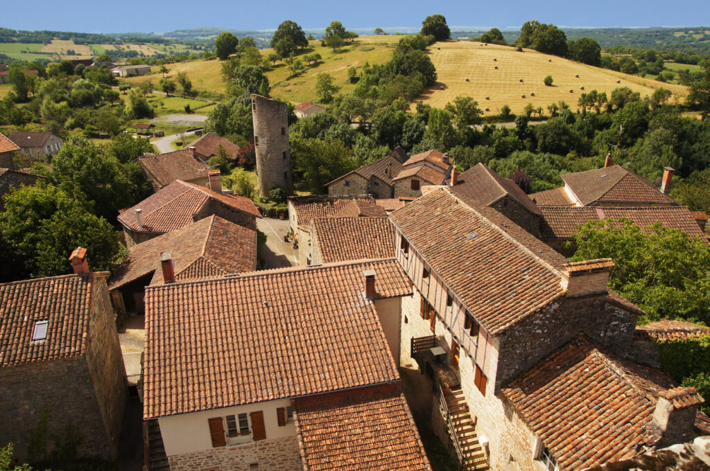 Cardaillac vue de haut d'une tour